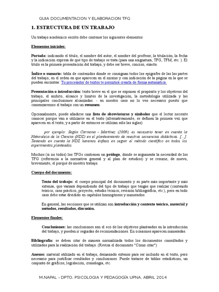 Guía para Elaborar un TFG Efectivo | PDF | Bibliografía | Comillas