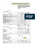 CALCULO DE MOVILIZACION Y DESMOLIZACION DEL EQUIPO - MURO .xlsx