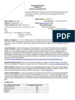 ssapp statistical reasoning syllabus 2015-2016