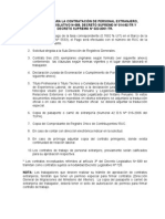 Requisitos Contrato Extranjeria