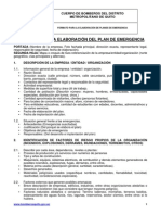 Formato Plan de Emergencia d.m.quito