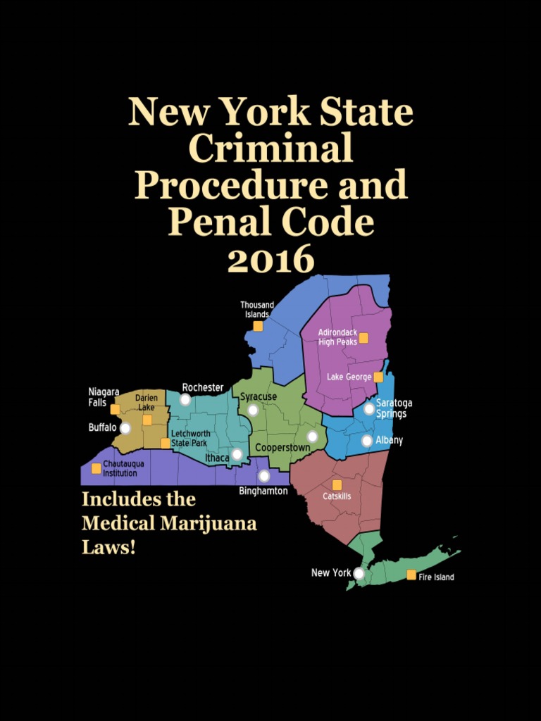 New York State Criminal Procedure And Penal Code 2016 Ebook