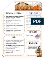 Chalfants October 12 Kindergarten Newsletter