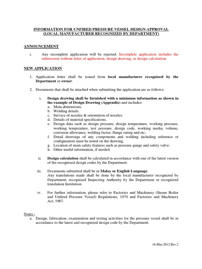 Incomplete Application Includes The Submission Without Letter of ...
