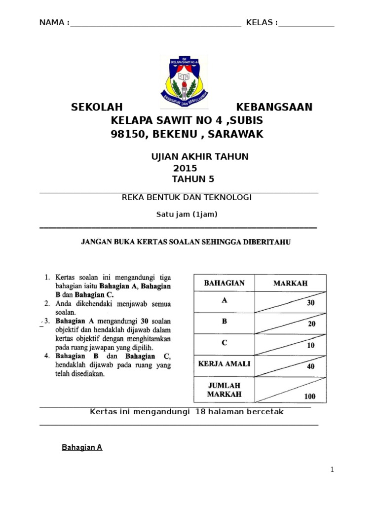 rbt tahun 5