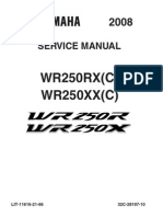 Yamaha WR250X WR250R Workshop Manual 2008-2011
