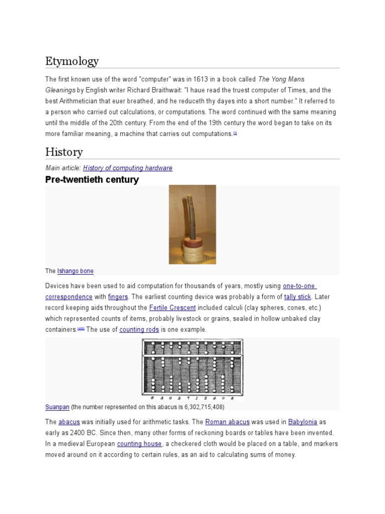 Etymology PreTwentieth Century PDF Teaching Mathematics