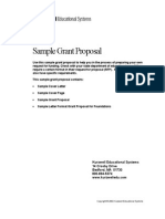 Sample Grant Proposal Letter