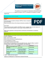 WEYHN YHLN Cirrhosis Guidance. Management of Spontaneous Bacterial Peritonitis