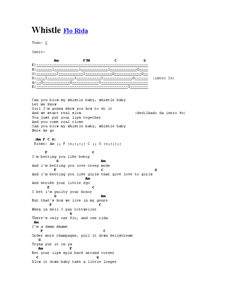 Whistle Flo Rida | PDF