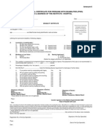 Form of Medical Certificate For Persons With Disabilities (PWD) Name & Address of The Institute / Hospital