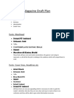 Magazine Draft Plan PDF