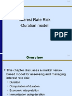Interest Rate Risk - Duration Model