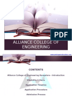 Alliance College of Engineering Bangalore Alliance University|AUUET