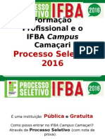 Apresentação PROSEL 2016 0409