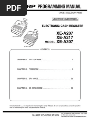 Programming - Manual-Case Reister Xe A207 | PDF | Soldering
