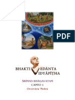 Bhaktivedanta Vidyapitha SB Canto 1 Overview