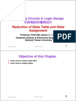 Switching Circuits & Logic Design: Reduction of State Table and State Assignment