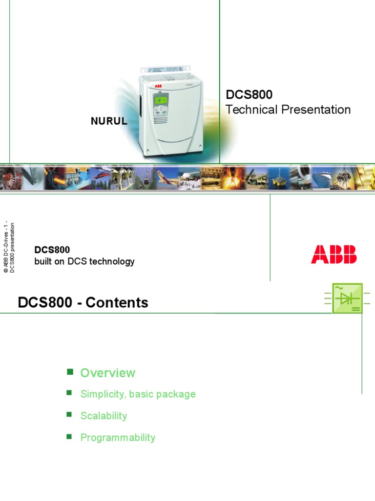 DCS800 Technical Presentation e C | PDF | Booting | Mains Electricity