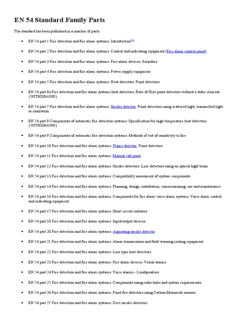 En 54 Standard Family Parts | PDF