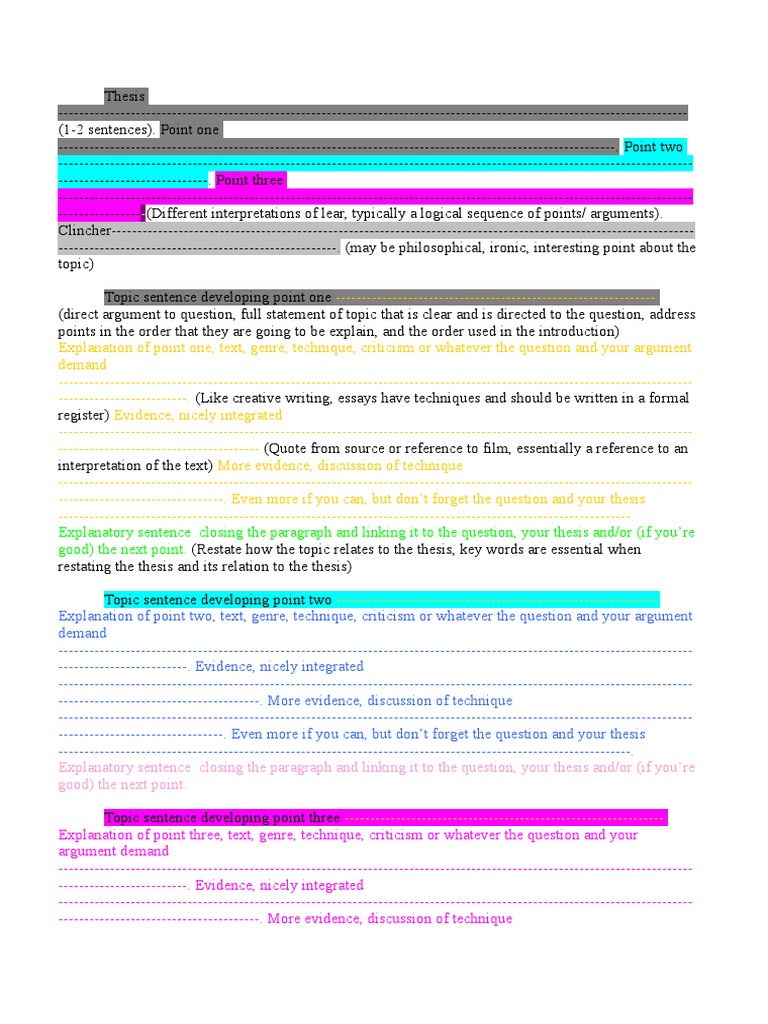 Structured Essay Writing Guide | PDF