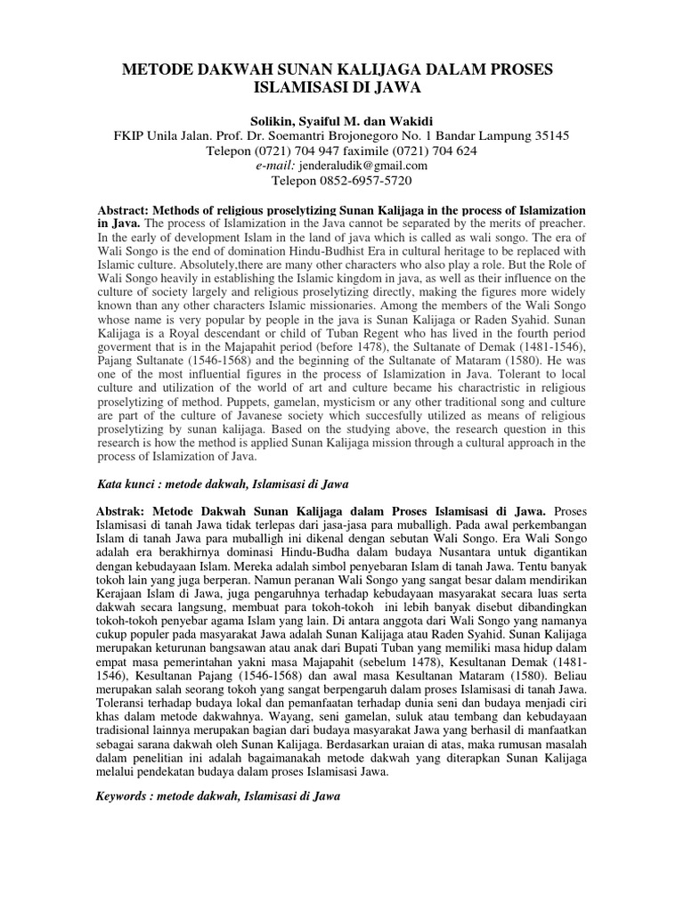 Jurnal - Metode Dakwah Sunan Kalijaga.pdf