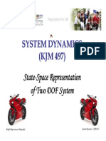 Exercise State Space Representation (TDOF)