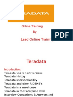 Best Teradata Online Training With Certification