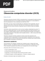 Download Obsessive-compulsive Disorder OCD Symptoms - Mayo Clinic by Nill Salunke SN285343552 doc pdf