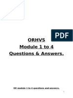 HV module 1 to 4 questions and answers