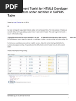 Custom Sorter and Filter in Sapui5 Table