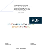 Politicas de La Educacion Inicial