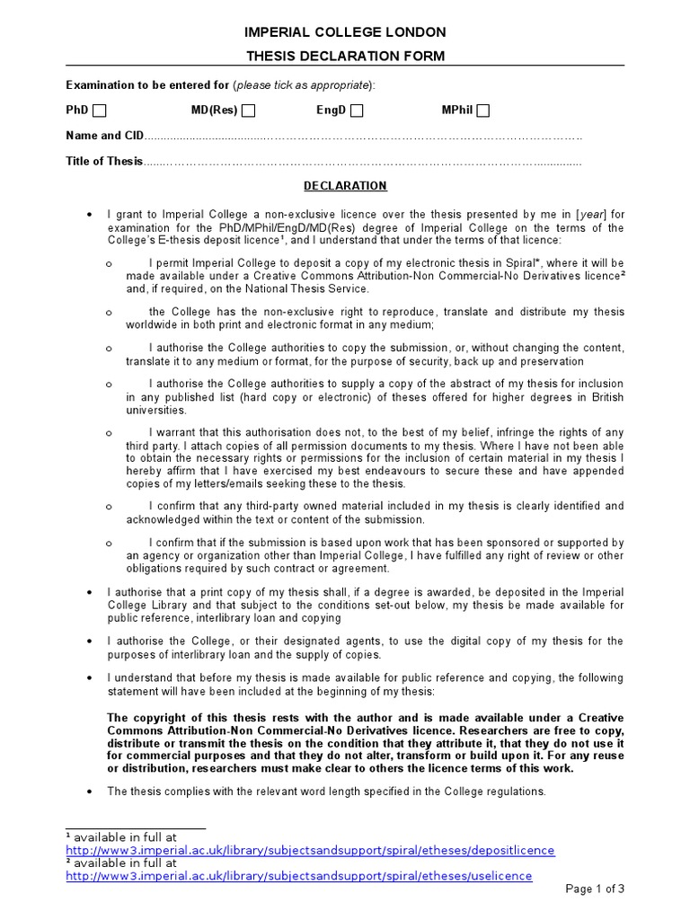 dnb thesis declaration form