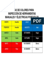 Codigo de Colores Por Mes INSPECCIONES