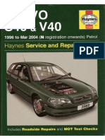  Volvo S40 V40 Manual técnico