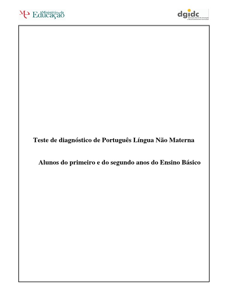 Eb Teste Diagnostico 1 2anoseb PDF | PDF | Português (idioma) | Imagem