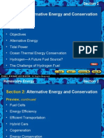 Alternative Energy and Conservation: Section 2