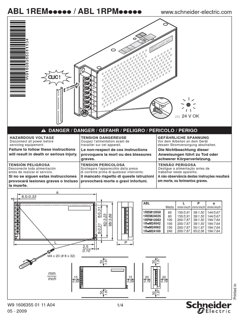 Safety Instructions for ABL 1 Equipment | PDF | Electrical Components ...