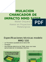 Simulacion Chancador de Impacto MMD Sizer - Presentacion - 2014