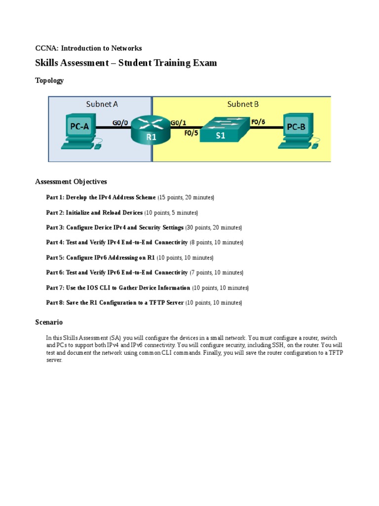 Skill-Based Exam Template | PDF