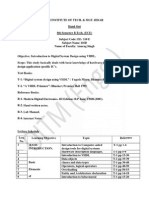 VHDL Syllabus