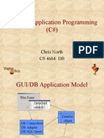 Database Application Programming (C#) : Chris North CS 4604: DB