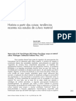 História a Partir Das Coisas Tendências Recentes Nos Estudos de Cultura Material