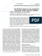 Treatment Decisions Based On Egg Scouting For Tomato Fruitworm, Helicoverpa Zea (Boddie), Reduce Insecticide Use in Tomato