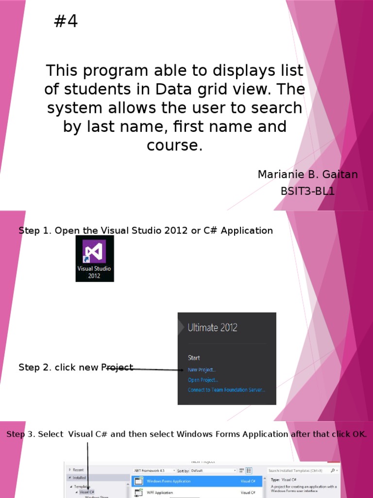 Student Search Program in C# | PDF | Business