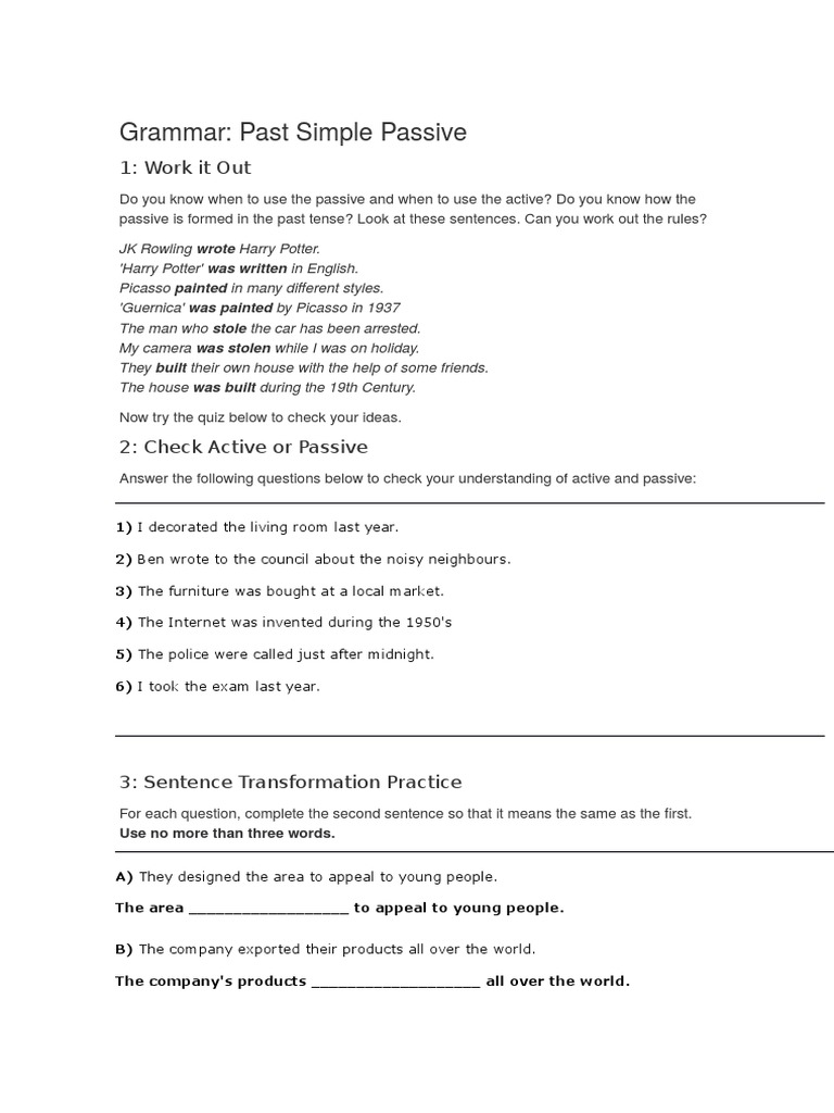 Grammar - PET for schools | Grammar | Linguistics