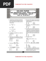 Tier 2 - 2011 - SSC CGL - Maths-04-09-2011