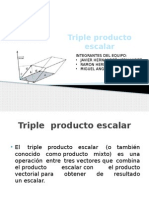 Triple Producto Escalar