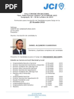 Inscripción de Candidatura PN JCI Ecuador 2015 - DGD
