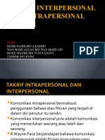 Takrif Interpersonal Dan Intrapersonal